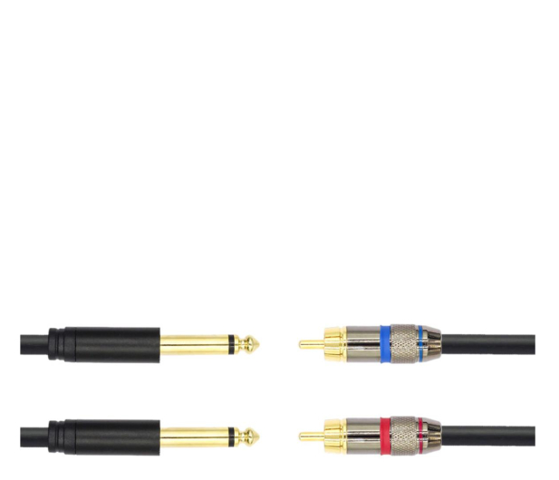 Mozos Kabel 2x jack 6.3mm - 2x RCA - 1239313 - zdjęcie 3